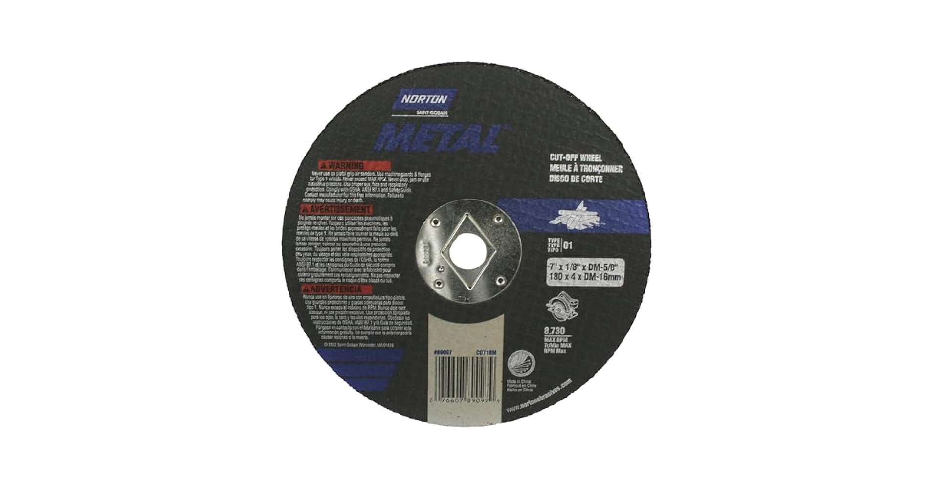 Norton Cutoff Blade - 7in. Dia. : Amazon.ca: Industrial